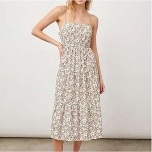 Rails Leni Open Back Tiered Midi Dress